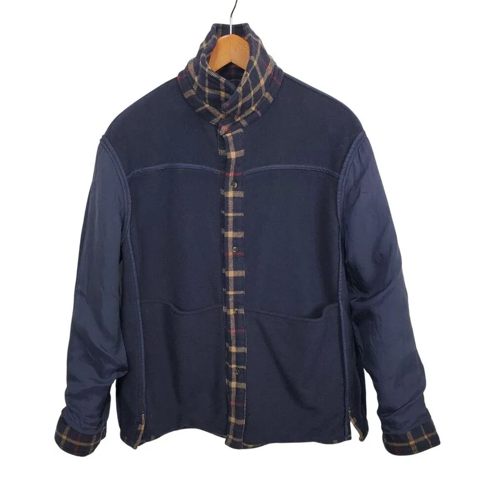 Brooks Brothers Mens M Jacket Plaid Wool Blend Short Coat Plaid Check Heritage - Picture 12 of 15